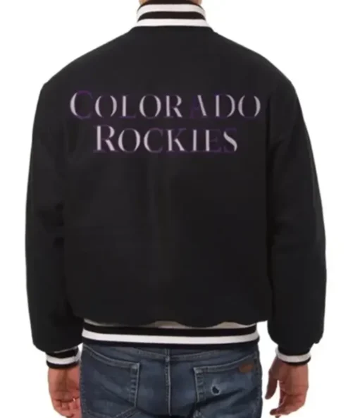 Colorado Rockies Varsity Black Jacket
