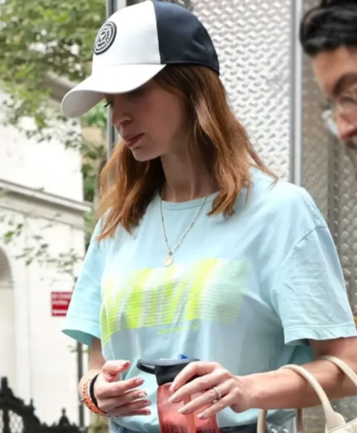 Emily Blunt Devil Wears Prada II Blue T-Shirt