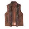 Davis Collins Ransom Canyon S1 Leather Quilted Vest