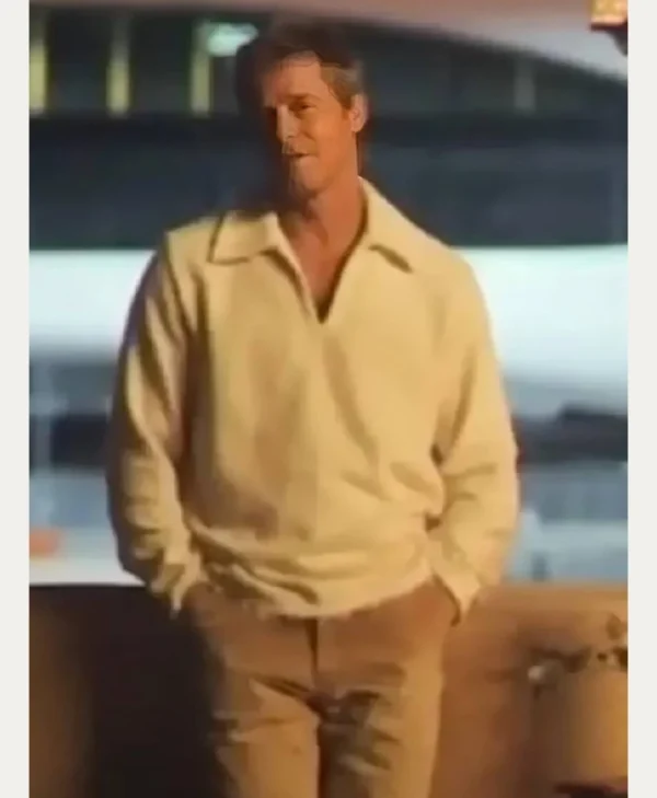 Brad Pitt F1 The Movie 2025 Sonny Hayes Collared Sweatshirt