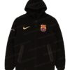 Order Now Men And Women Football Club Barcelona Tech Black Fleece Jacket For Sale
