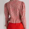 Jessica Salmon Too Much 2025 Megan Stalter Print Poplin Blouse