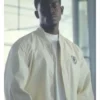 Joshua Pearce Film F1 The Movie 2025 Damson Idris White Bomber Jacket