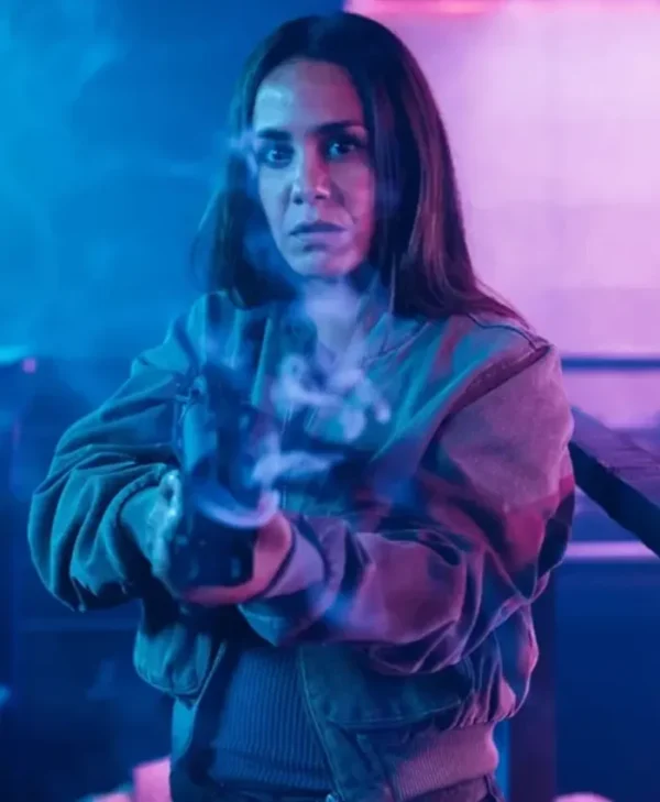 K.O. 2025 Alice Belaïdi Green Bomber Jacket