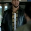K.O. 2025 Ciryl Gane Black Leather Jacket
