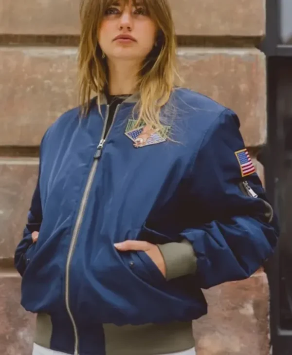 Leon Blue Bomber Jacket