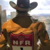 Logan Hay NFR Las Vegas Brown Leather Jacket On Sale For Men And Women