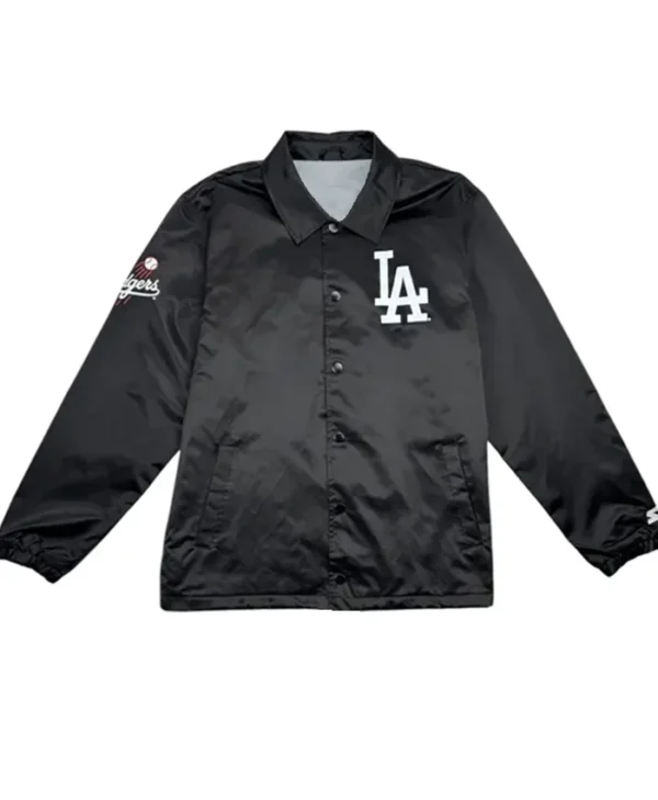 Los Angeles Dodgers Starter Coaches Black Jacket
