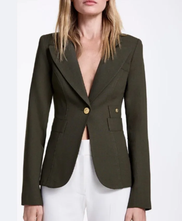 The Hunting Wives 2025 Margo Banks Olive Blazer