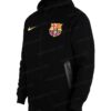 FC Barcelona Tech Fleece Jacket - Black Color