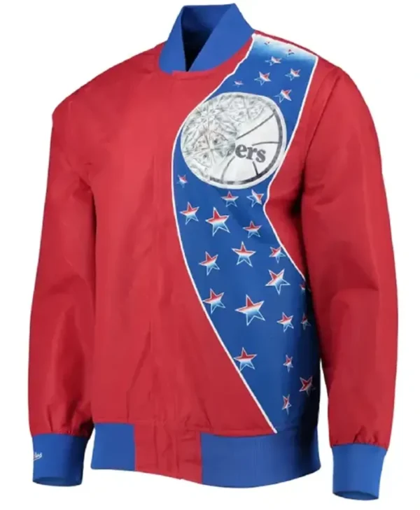 Mitchell And Ness Philadelphia 76ers Warm Up Jacket