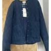 Molly Hunter The Today Show Denim Quilted Jacket in Blue