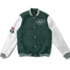 NY Jets Super Bowler White And Green Varsity Jacket