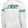 NY Jets The Power Forward Varsity White Jacket