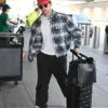 Nick Jonas 2025 NYC Plaid Jacket
