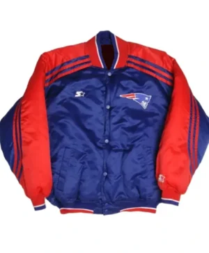 New England Patriots 1990s Blue And Red Jacket