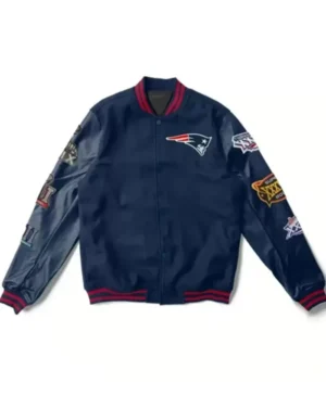 New England Patriots 6X Super Bowl Champions Navy Jacket