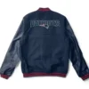 New England Patriots Blue Navy Varsity Jacket