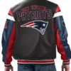 New England Patriots Bomber Leather Jacket