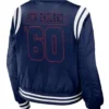New England Patriots Bomber Navy And White Jacket