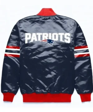 New England Patriots Button Down Varsity Navy Jacket