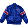 New England Patriots Classic Logo Blue Bomber Jacket