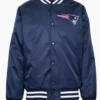 New England Patriots New Era Team Blue Varsity Jacket