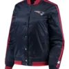 New England Patriots Overtime Navy Varsity Jacket
