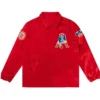 New England Patriots Red Windbreaker Jacket