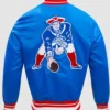 New England Patriots Retro Rib Classic Varsity Jacket