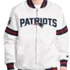 New England Patriots Scout White Varsity Jacket