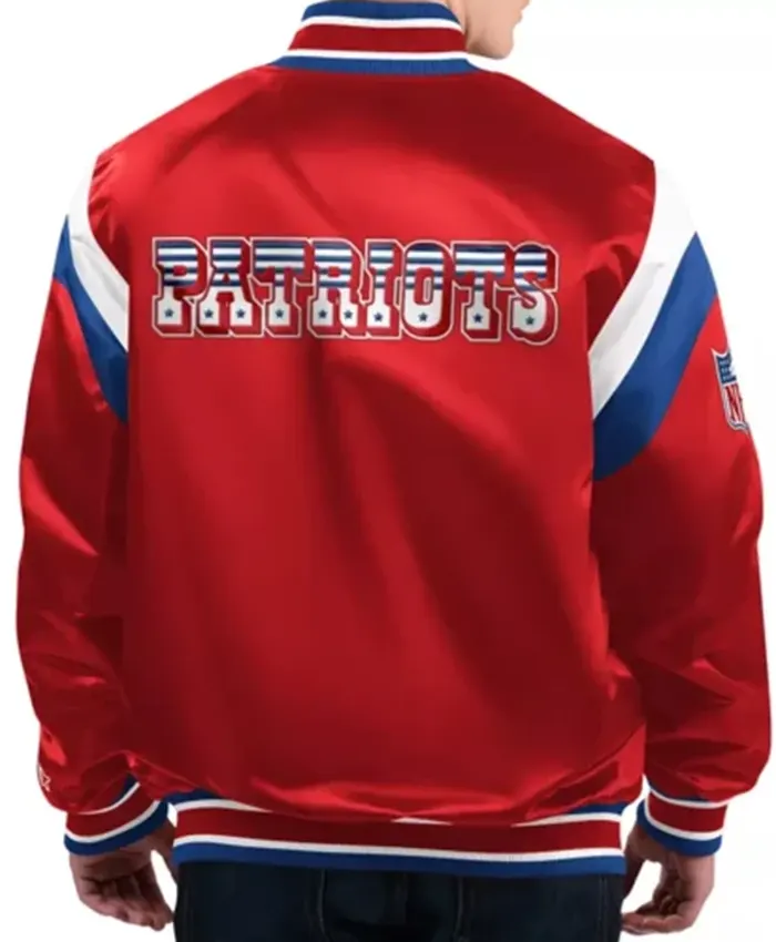 New England Patriots Shutout Red Throwback Jacket