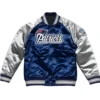 New England Patriots The Pick And Roll Navy And Silver Jacket