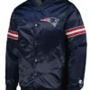 New England Patriots The Pick And Roll Navy Varsity Jacket