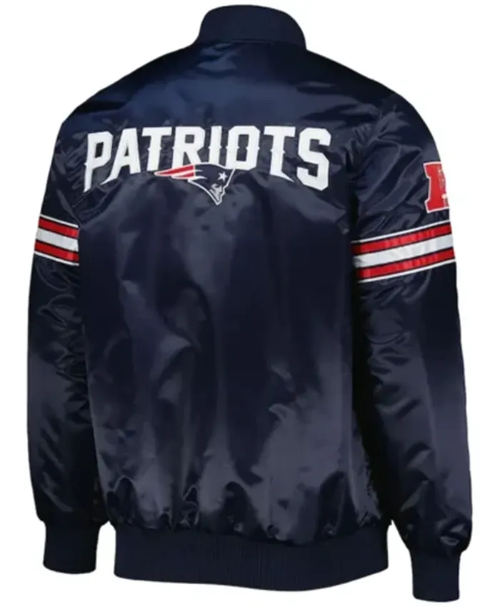 New England Patriots The Pick And Roll Varsity Navy Jacket