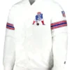 New England Patriots The Power Forward White Varsity Jacket