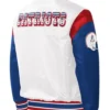 New England Patriots Throwback Warm Up White Pitch Jacket