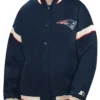 New England Patriots Tournament Navy Varsity Jacket