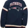 New England Patriots Tournament Varsity Navy Jacket