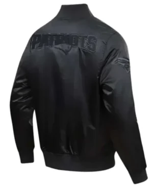 New England Patriots Triple Black Varsity Jacket