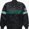 New York Jets Black Letterman Varsity Jacket