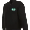 New York Jets Black Wool Varsity Jacket