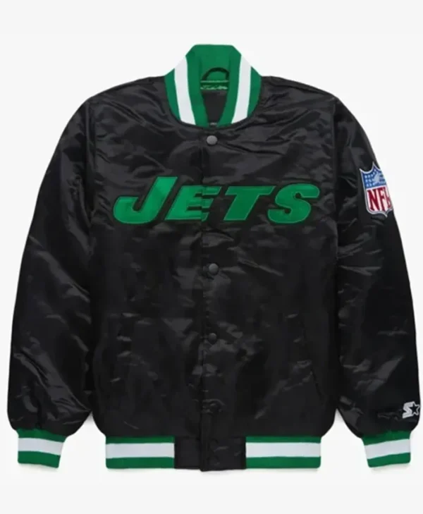 New York Jets Blackout Varsity Jacket