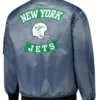 New York Jets Charcoal Bomber Black Jacket