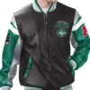 New York Jets Full Zip Leather Bomber Jacket