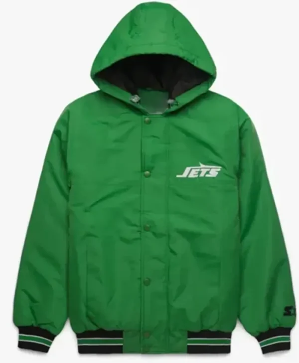 New York Jets Green Hooded Varsity Jacket