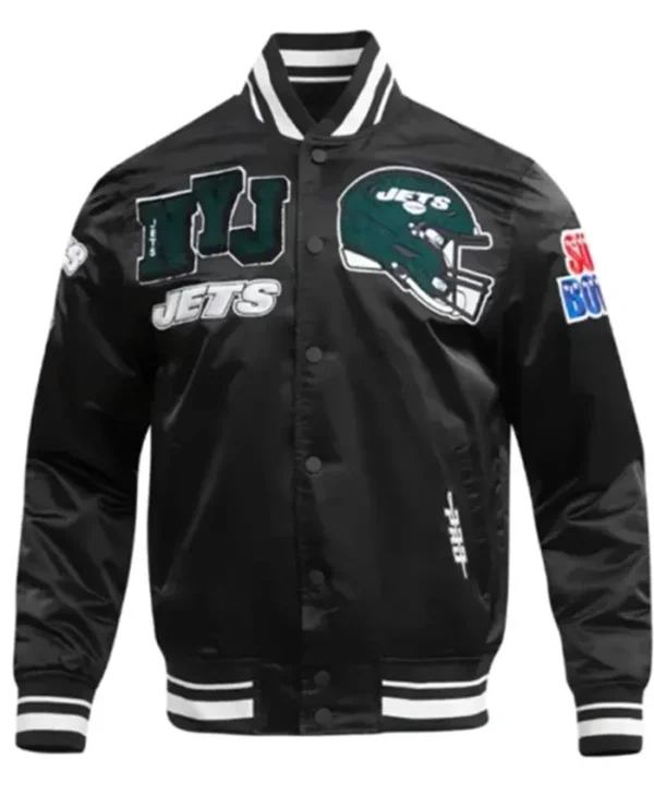 New York Jets Mashup Classic Rib Varsity Jacket