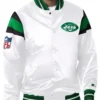 New York Jets Midweight White Varsity Jacket