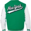 New York Jets Script Varsity Tail Jacket