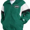 New York Jets Yard Line Green Full Zip Jacket